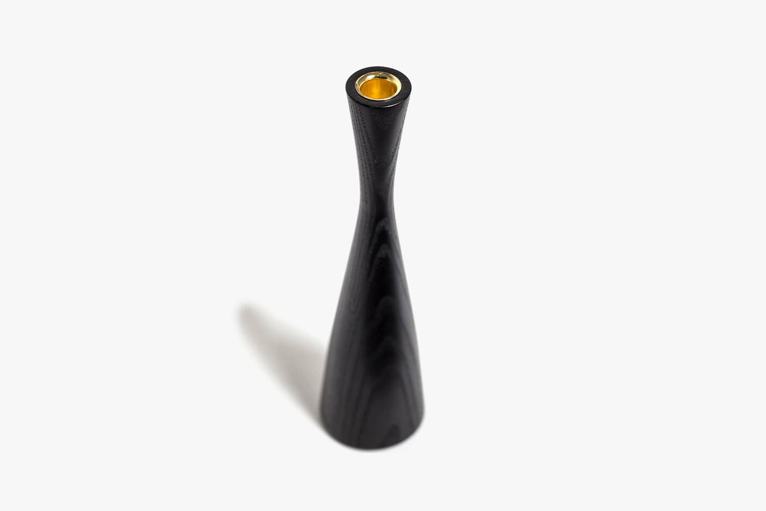 Ambrose and Brid Black Ash | Wooden Candlestick