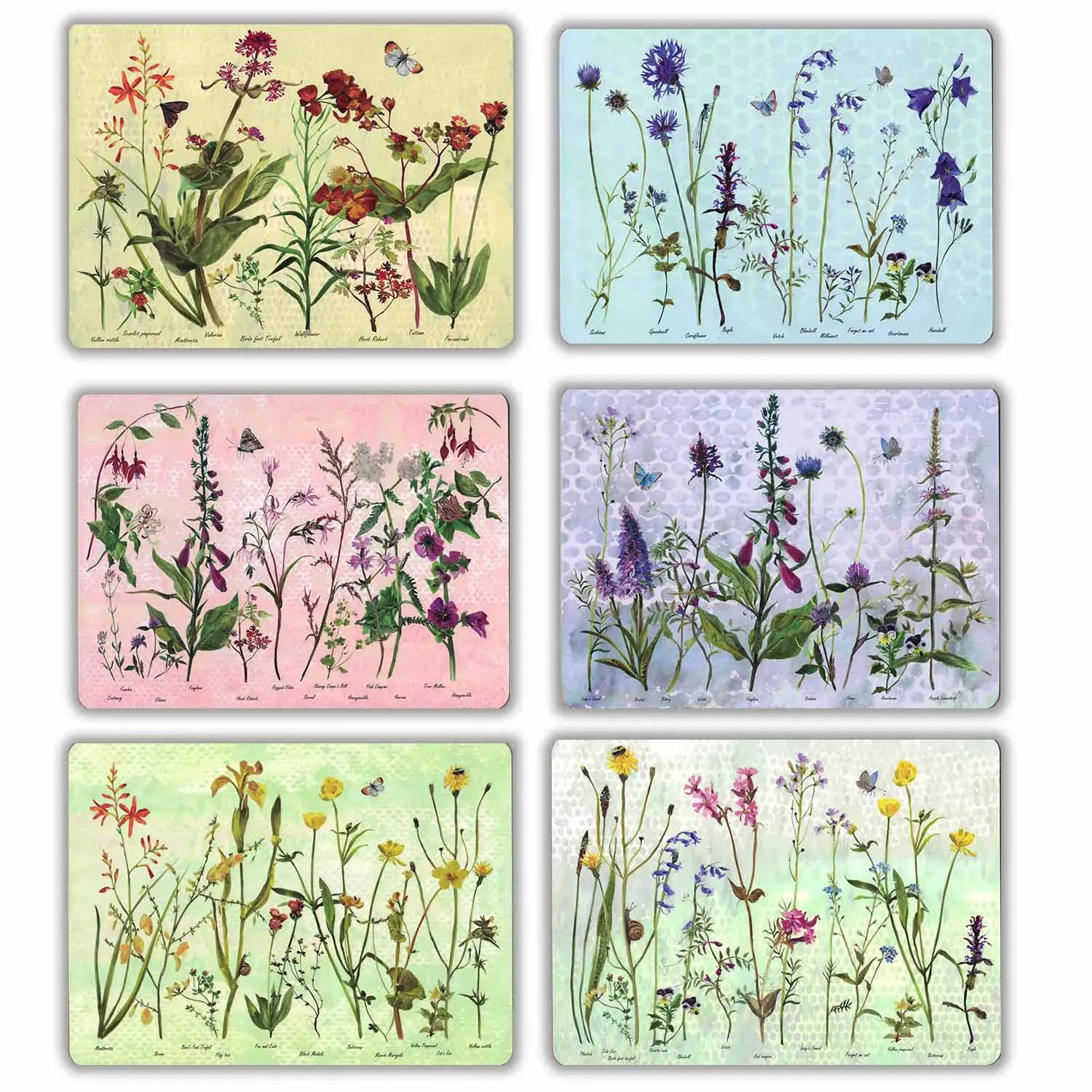 Annabel Langrish Homewares Wildflower | 6 Set Placemats