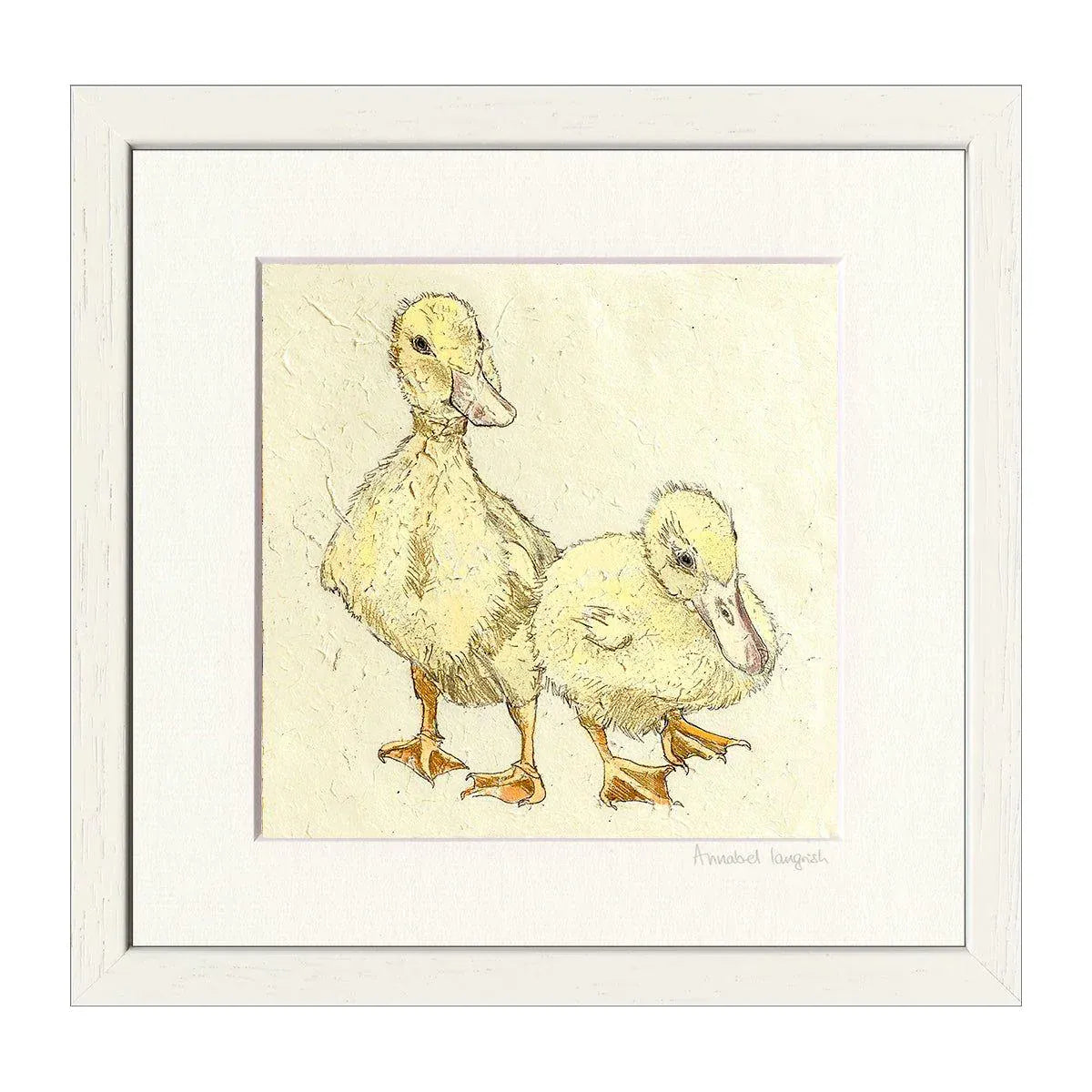Annabel Langrish Quackers | Framed Art Print