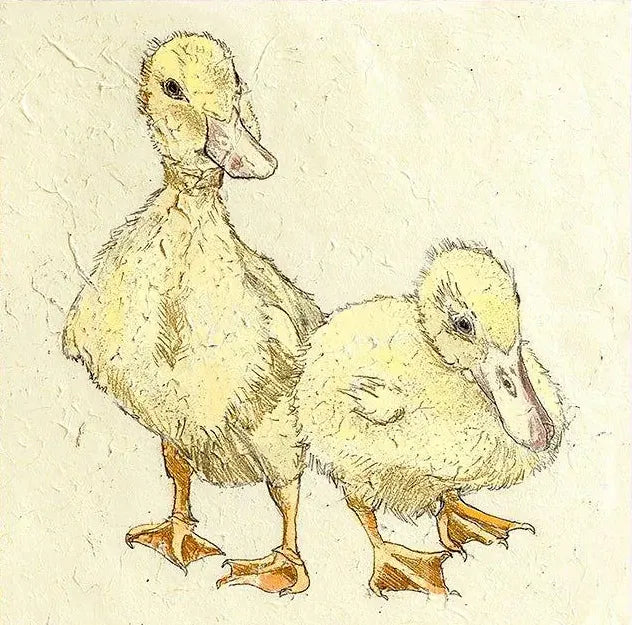 Annabel Langrish Quackers | Framed Art Print