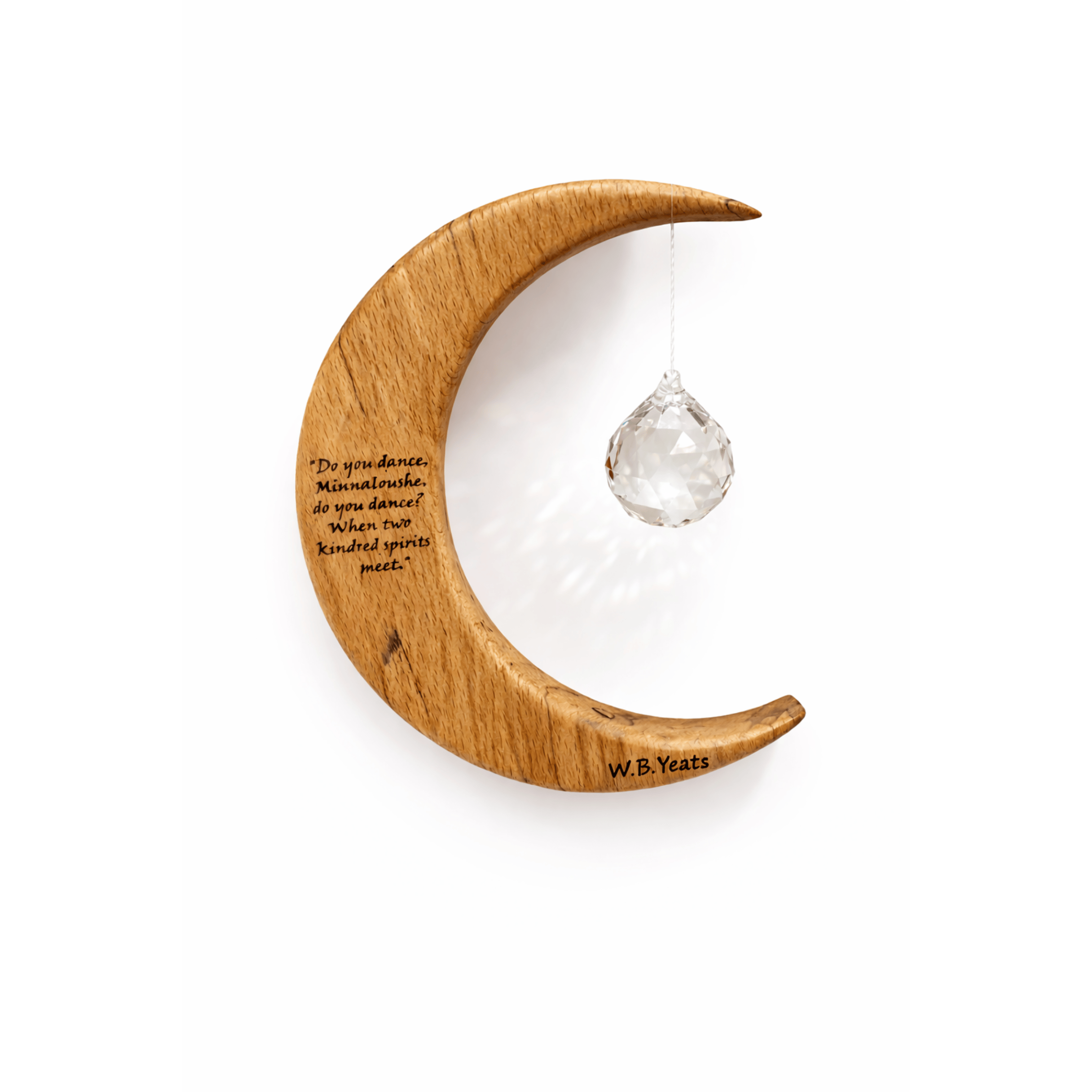 Artwood Designs Wooden Suncatcher | The Cat and the Moon | Medium