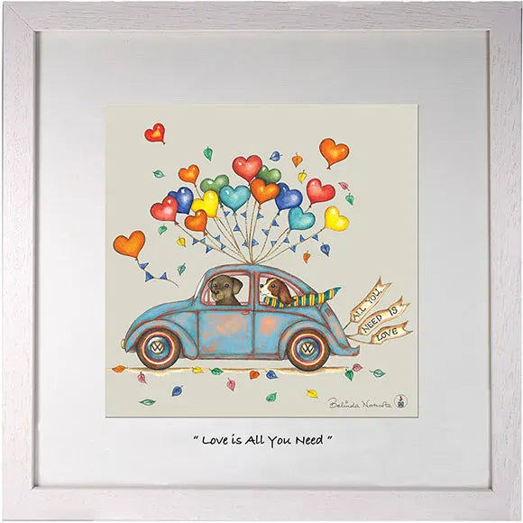 Belinda Northcote Love is all you need | Framed Wall Art