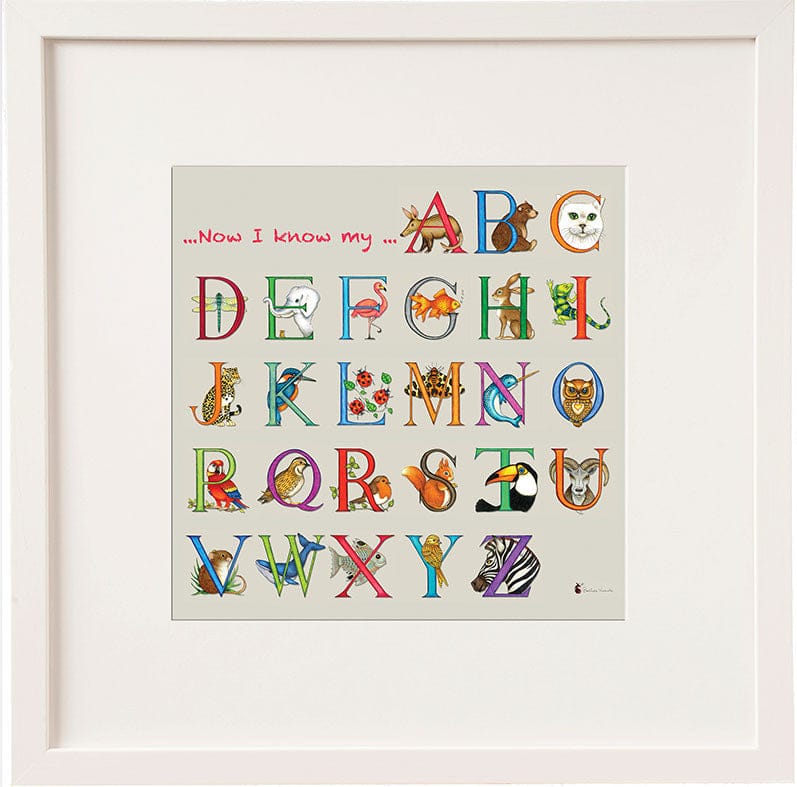 Belinda Northcote Now I know My ABC | Framed Art Print
