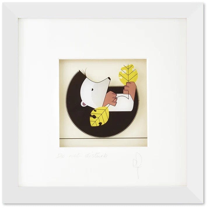 Black Hen Designs Do not disturb | Framed Glass Painting