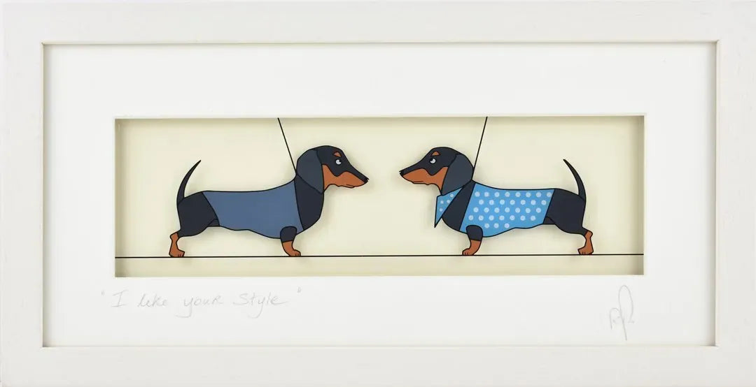Black Hen Designs I like your style | Framed Glass Painting
