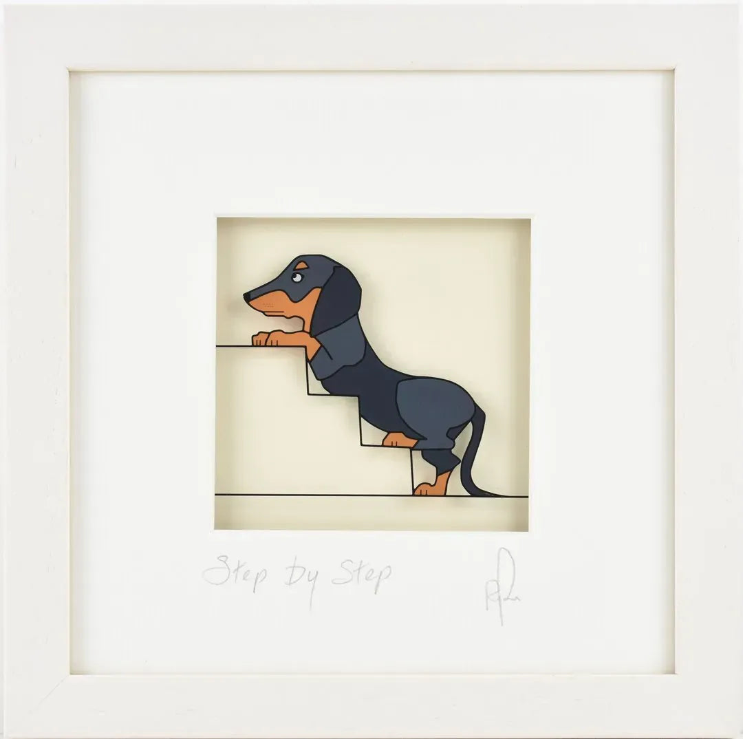 Black Hen Designs Step by Step | Framed Glass Painting
