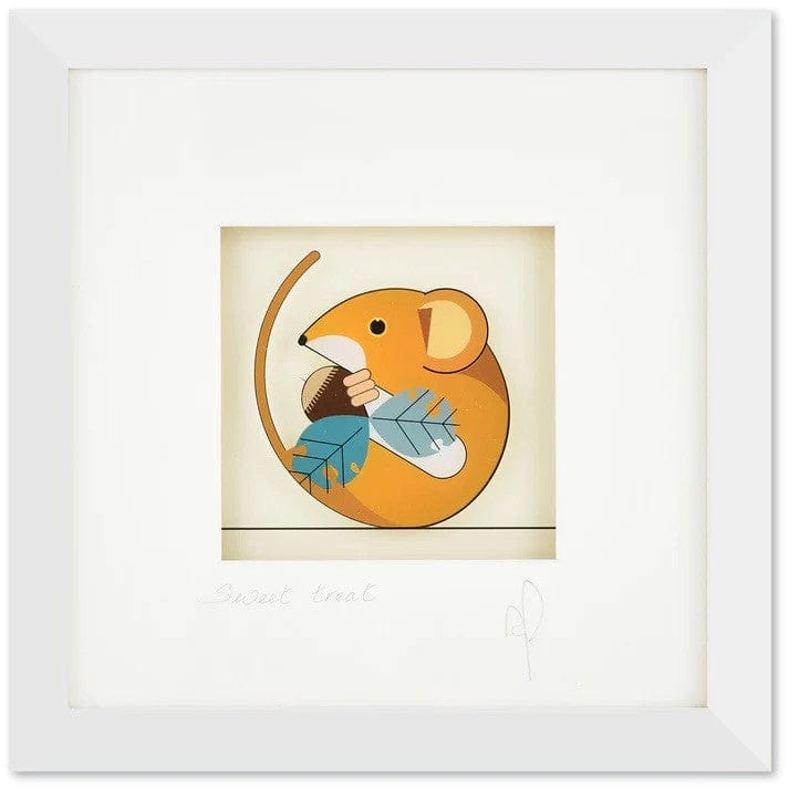 Black Hen Designs Sweet Treat | Framed Glass Painting