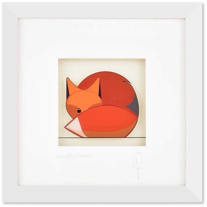 Black Hen Designs Undercover | Framed Glass Art
