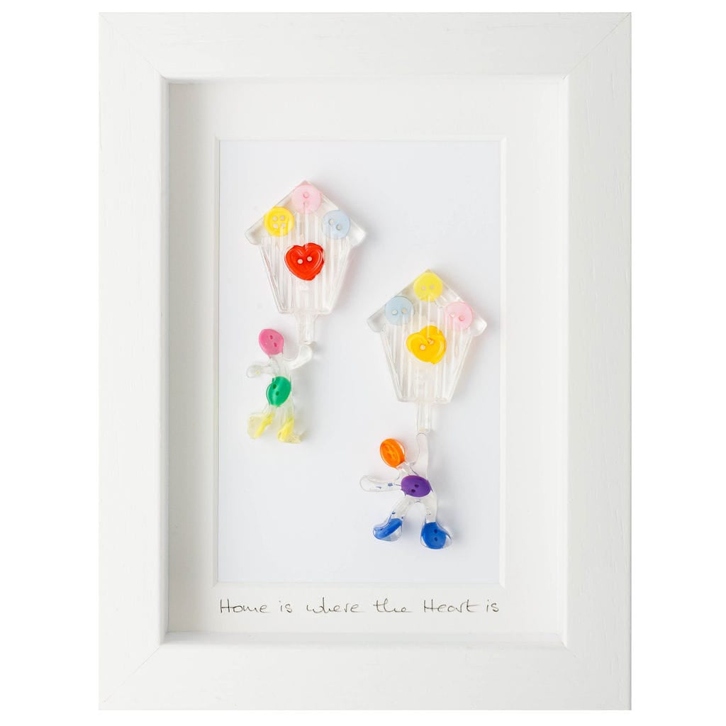Button Studio Home is where the Heart is | Framed Gift | Small