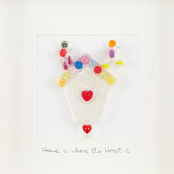 Button Studio Home is where the heart is | Framed Gift