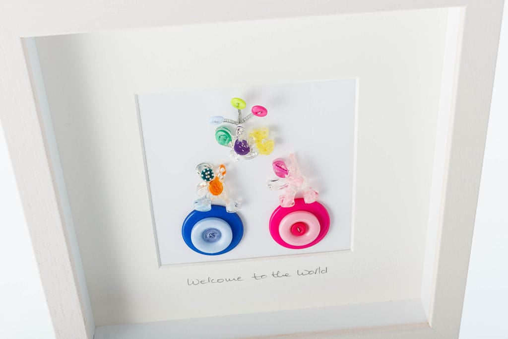 Button Studio Welcome to the World | Framed Gift