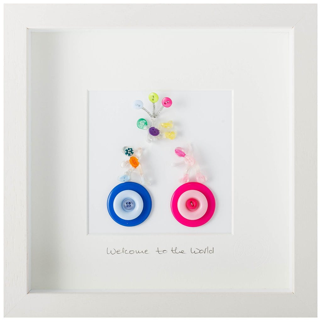 Button Studio Welcome to the World | Framed Gift