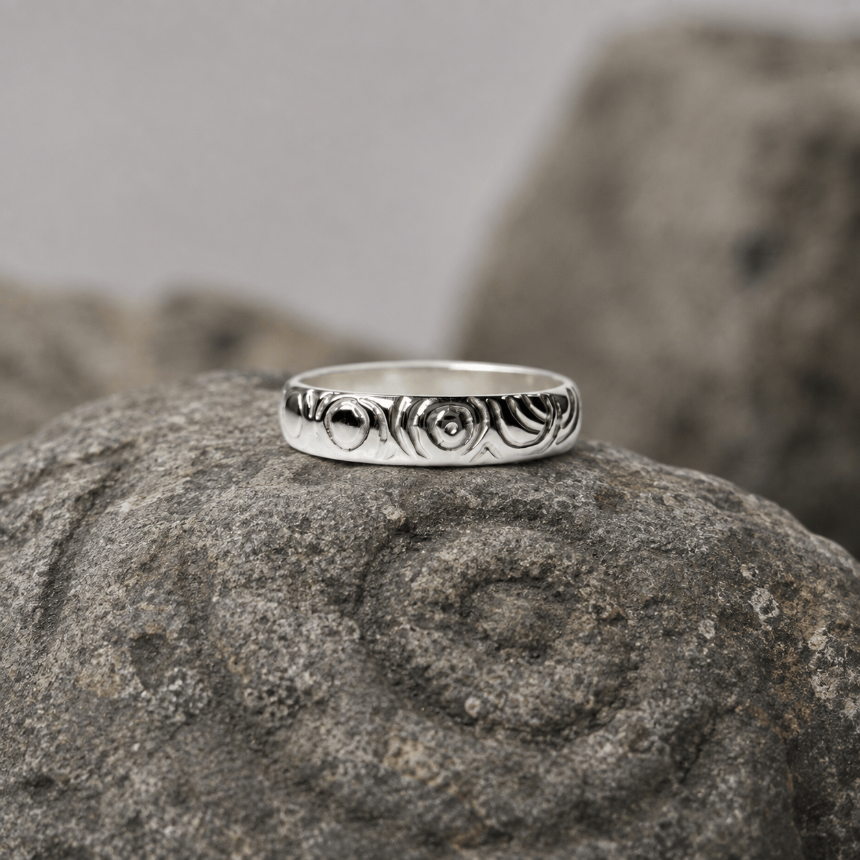 Carrowmore | Sterling Silver Wide Ring