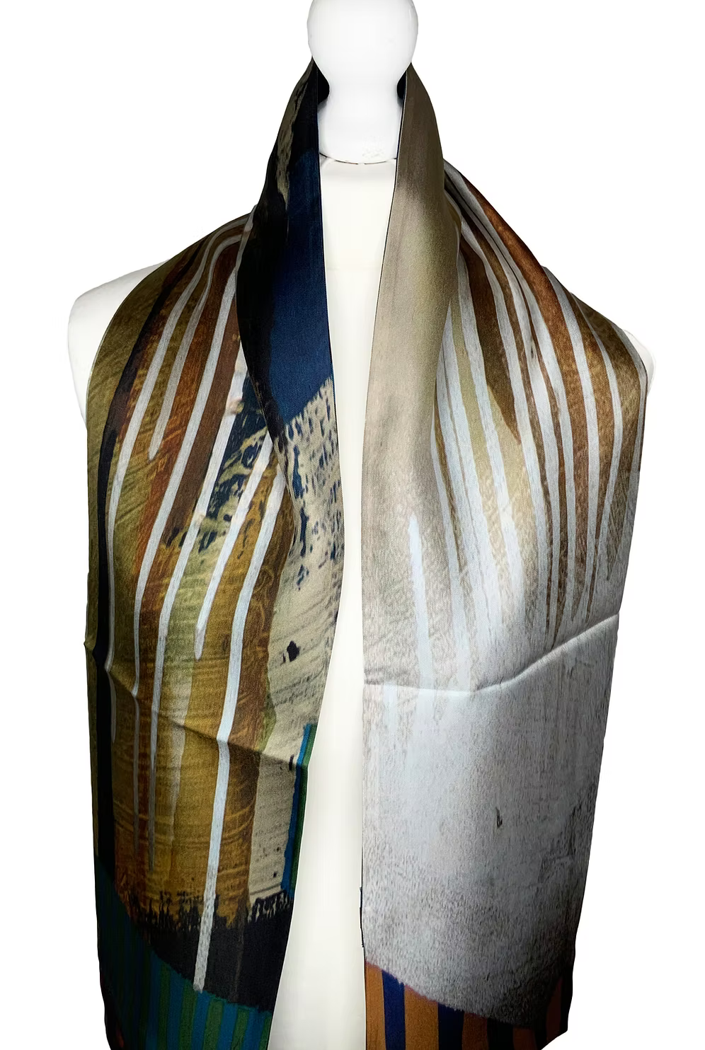 Clare OConnor 100% Silk Twilly Scarf | Large double sided