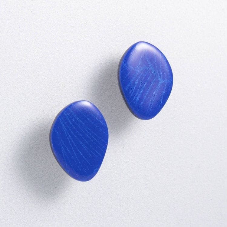 Culu Pebble Cobalt | Stud Earrings
