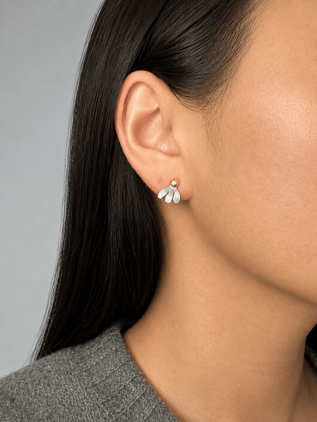 Martina Hamilton Earrings Daisy | Sterling Silver and 22ct Gold Plated Stud Earrings