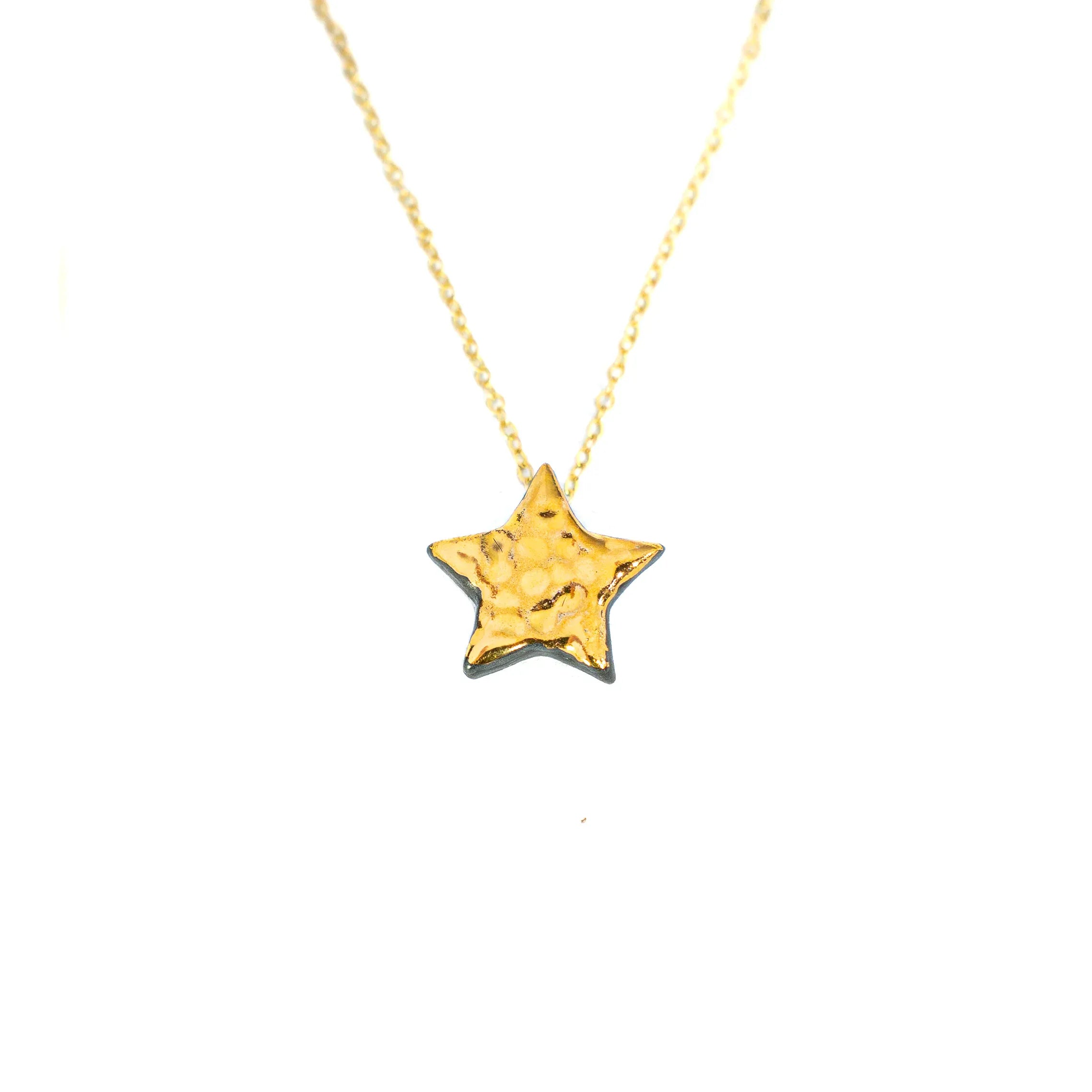 Danu Ceramics Gold | Sparkly Star Necklace