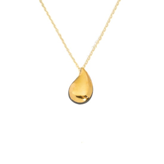 Danu Ceramics Pendants/Necklaces Drip Necklace | 22ct Gold Plating & Porcelain