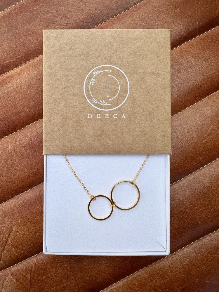 Deeca Design Double-Hoop Pendant |  18ct Gold Plating