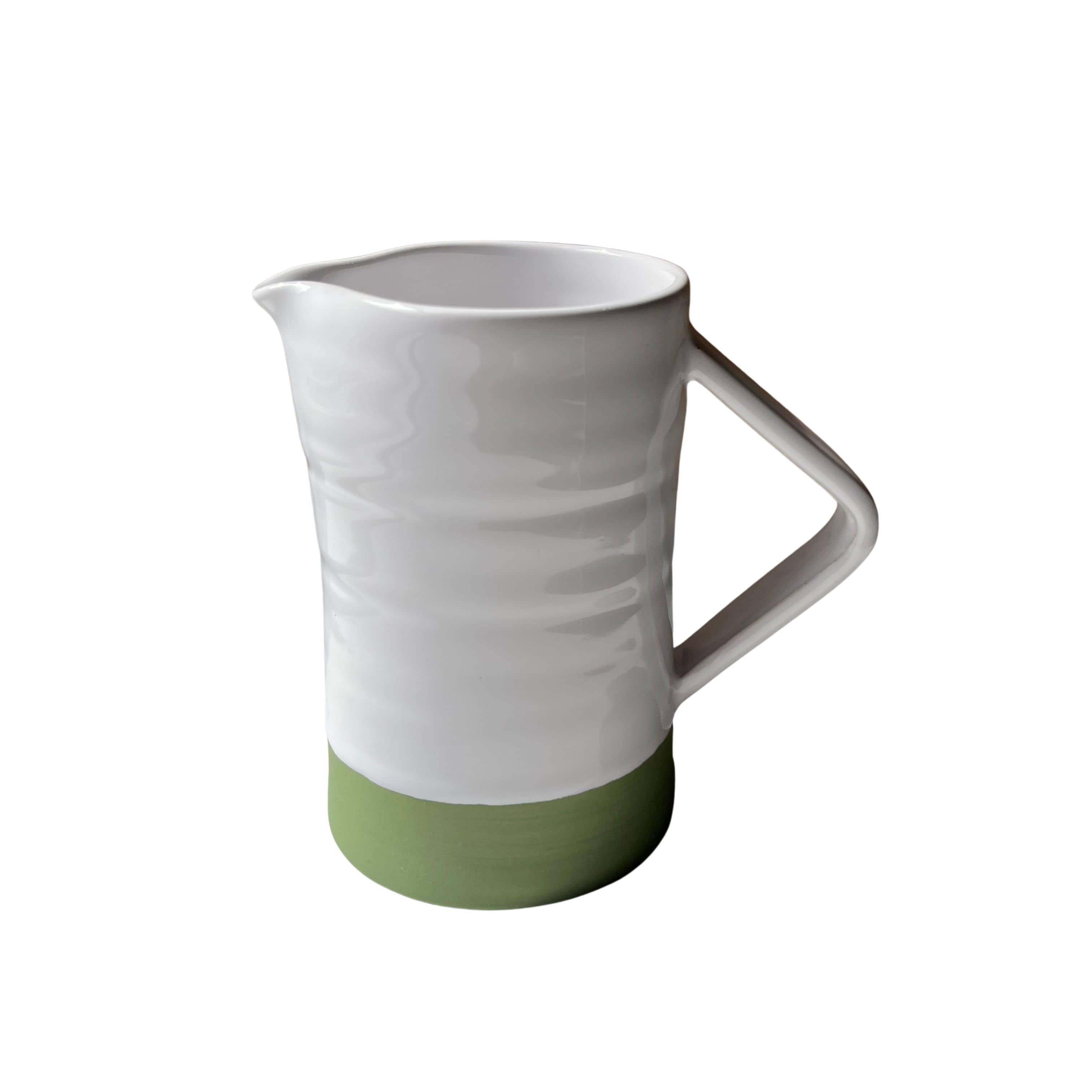 Diem Pottery Creamer Jug | Sage Green