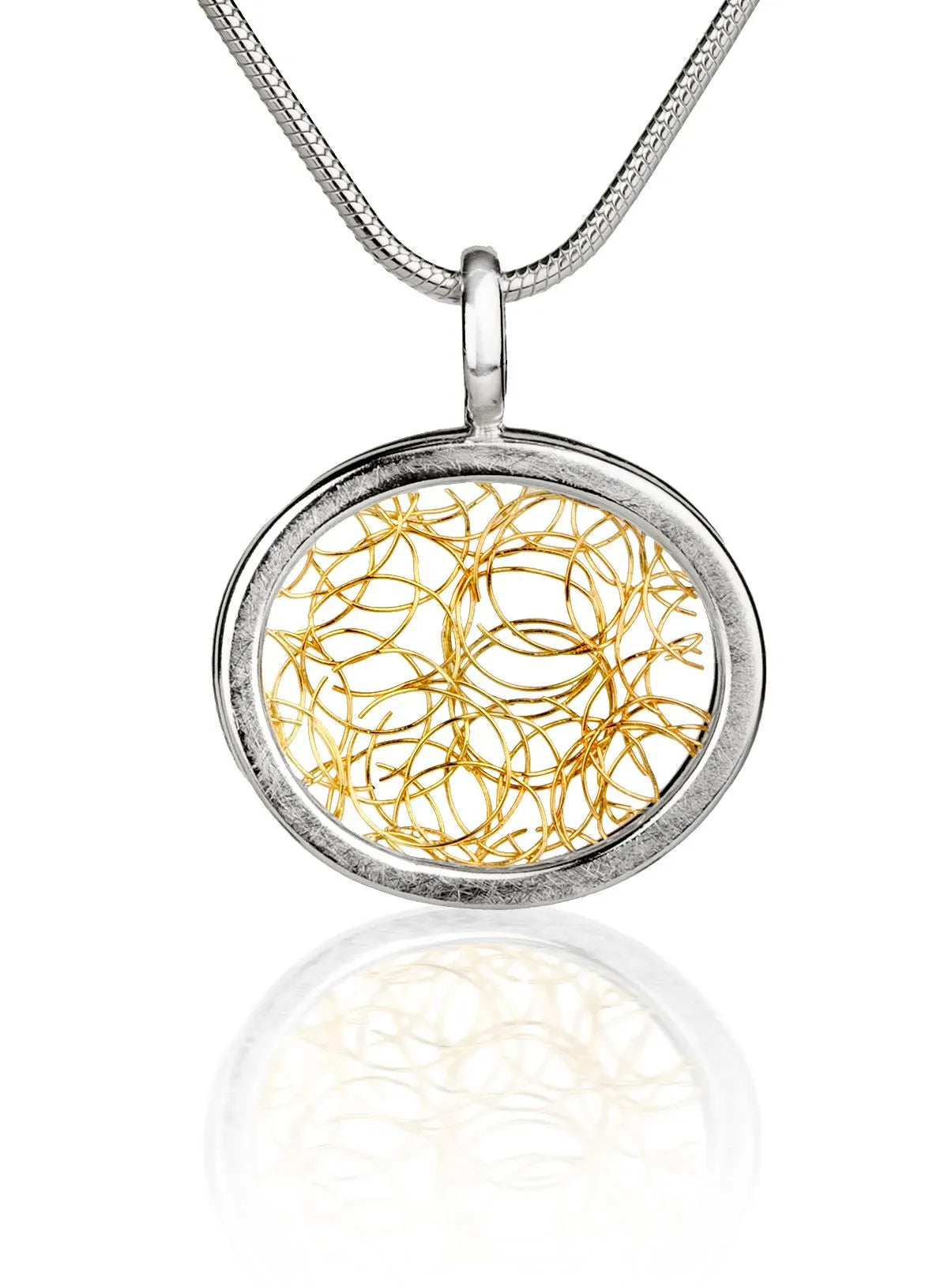 Eternal | Sterling Silver & Gold Medium Pendant
