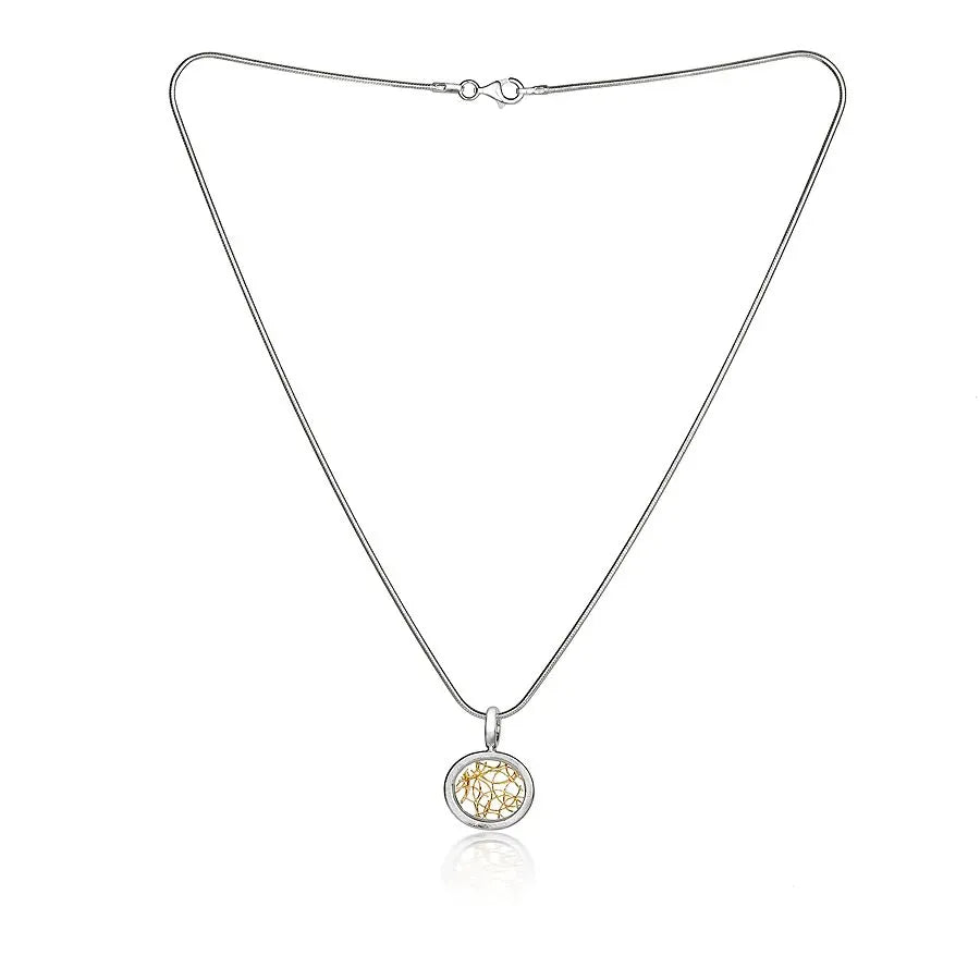 Eternal | Sterling Silver & Gold Small Pendant