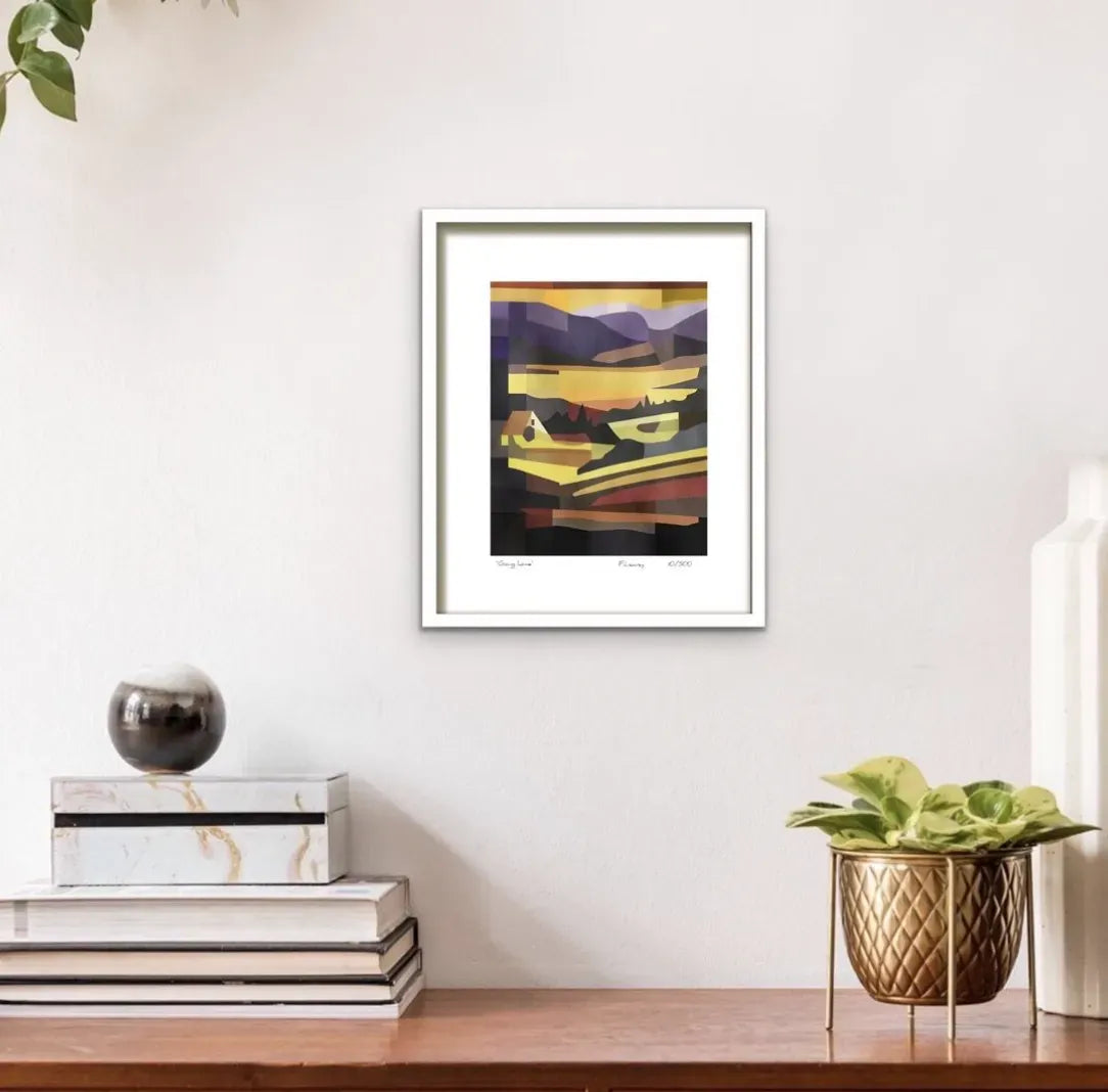 Fab Cow Going Home | Framed Art Print