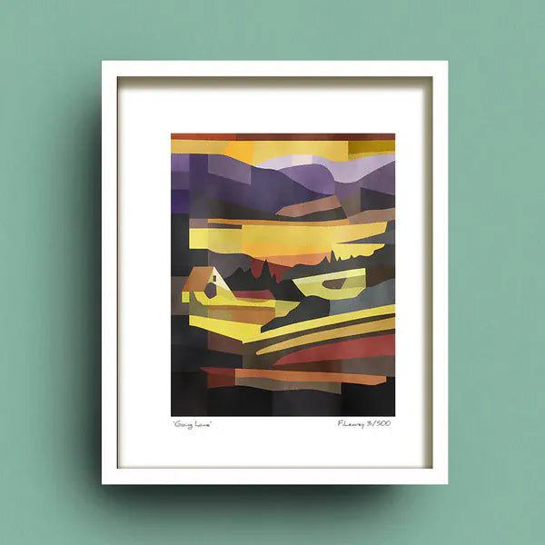 Fab Cow Going Home | Framed Art Print