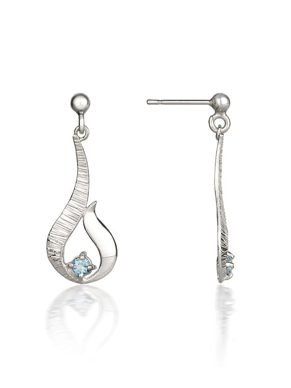 Fiona Kerr Ebb & Flow | Sterling Silver Blue Topaz Drop Earrings