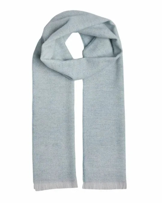 Foxford Scarves Scarves 100% Lambswool Scarf | Silver Opal