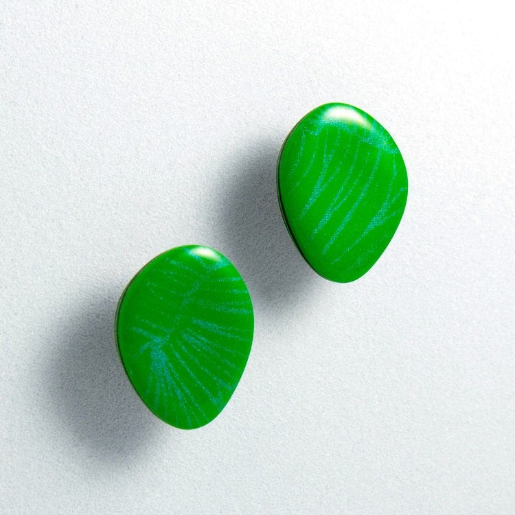 Pebble Emerald | Stud Earrings