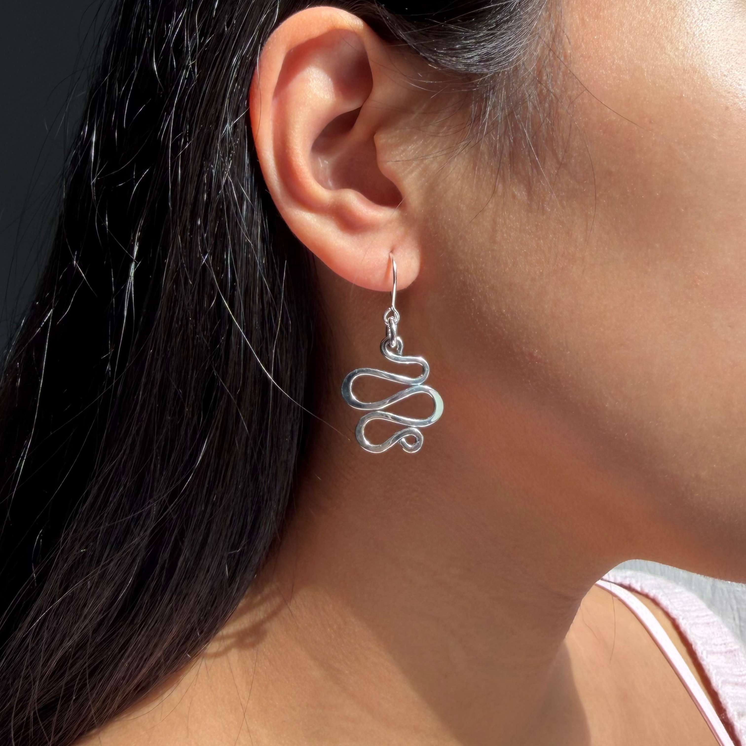 Double Snake | Drop Earrings