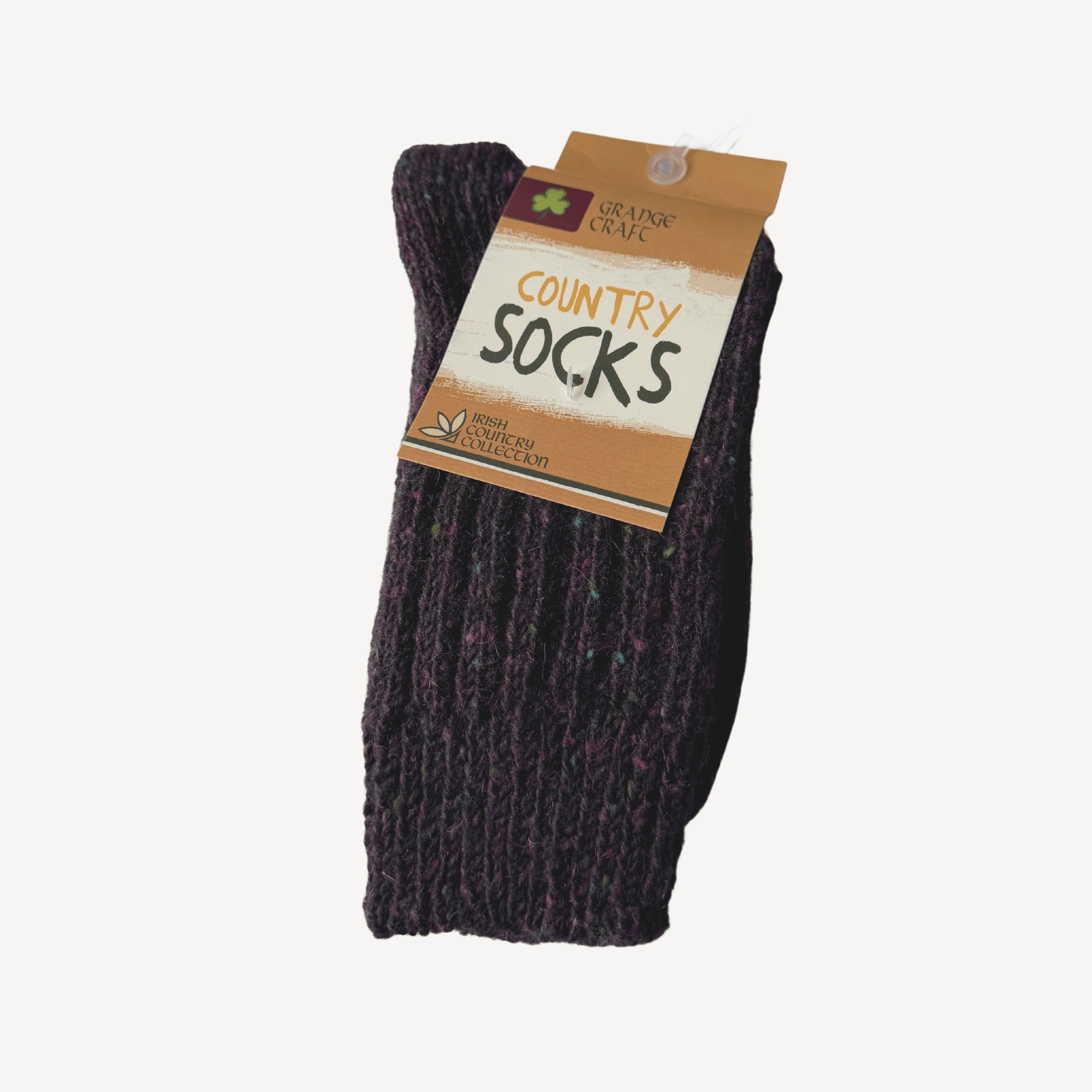Grange Craft Country Socks | Dark Purple