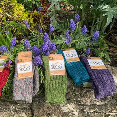 Grange Craft Country Socks | Dark Purple