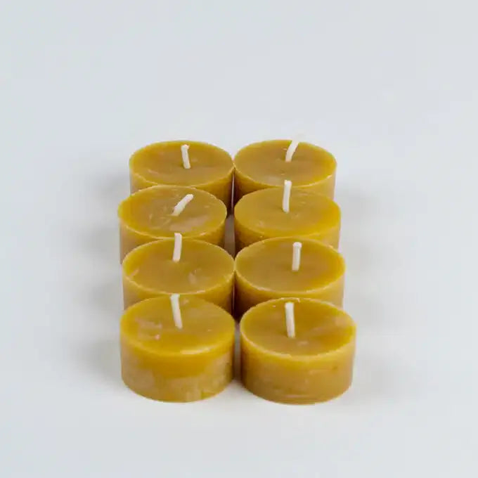 Hanna's Bees Candles Beeswax | 8 Tealight Set