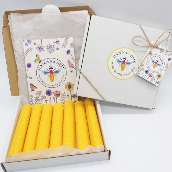 Hanna's Bees Candles Beeswax | Dinner Candles