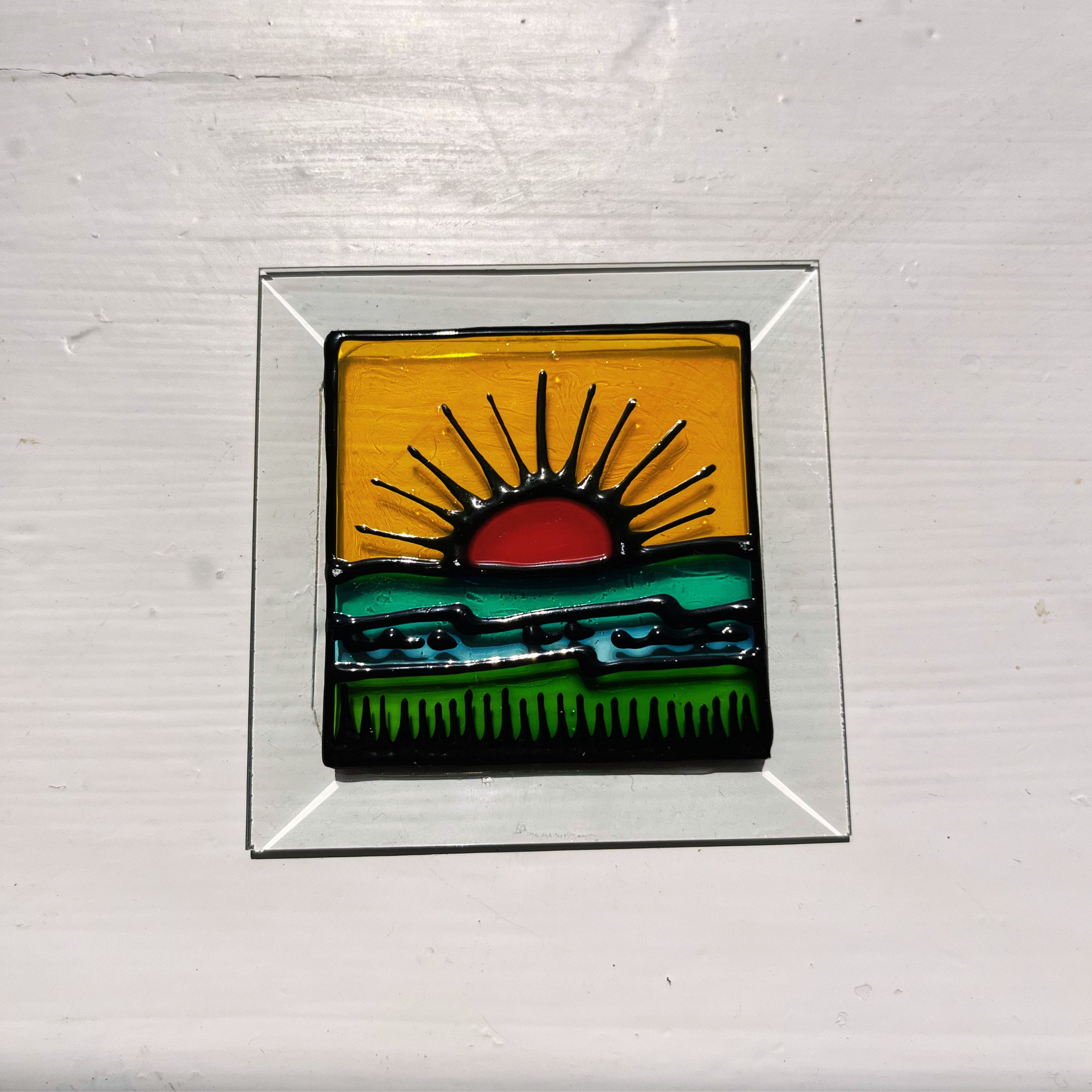 Honor Hales Sunny Scene | Square Suncatcher
