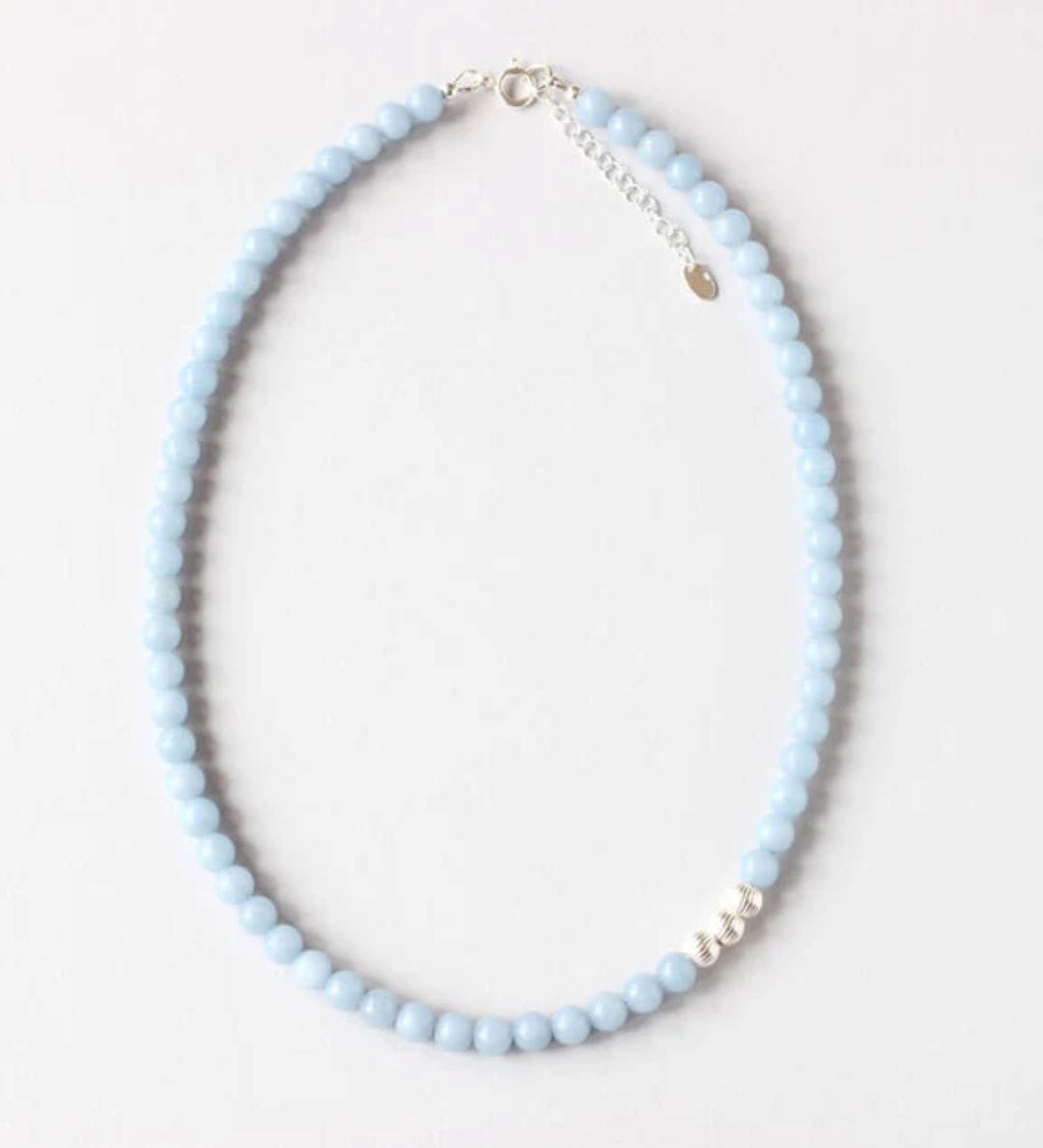 ILgemstones Beaded Necklace | Angelite