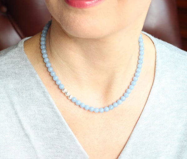 ILgemstones Beaded Necklace | Angelite