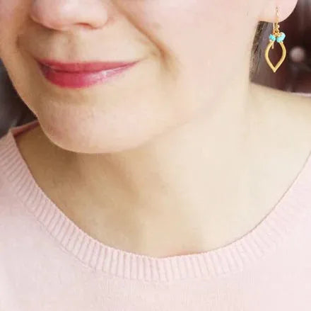ILgemstones Marquise Bead Earrings | Turquoise