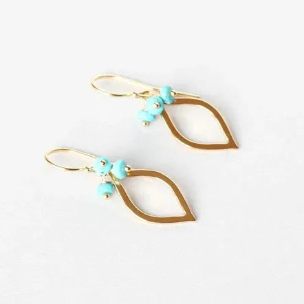 ILgemstones Marquise Bead Earrings | Turquoise