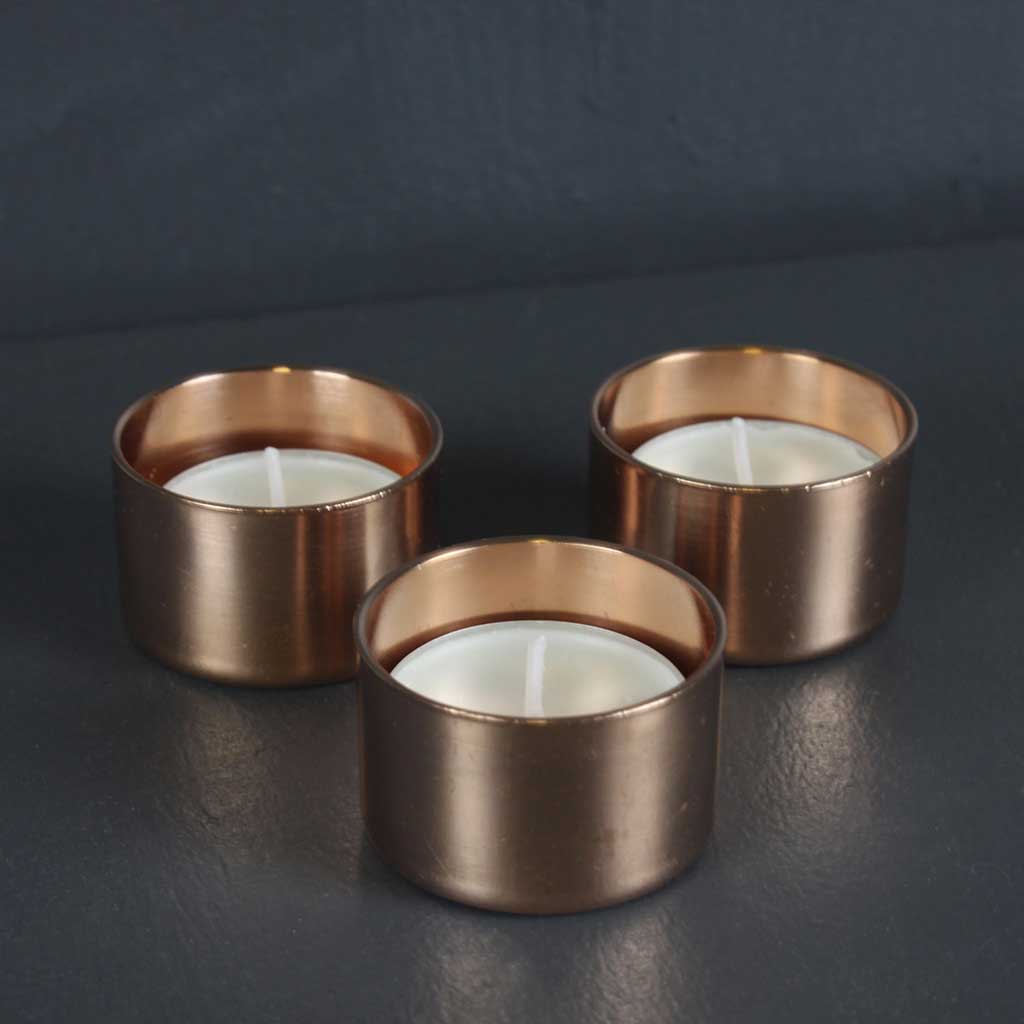 Trio Of Copper | Tealights