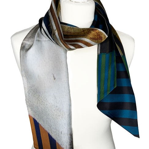 100% Silk Twilly Scarf | Large Double Sided