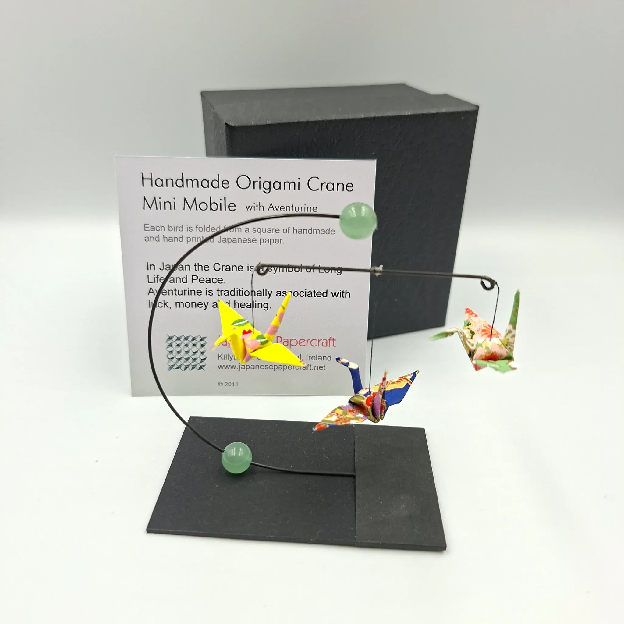 Japanese Papercraft Aventurine | Mini Crane Mobile