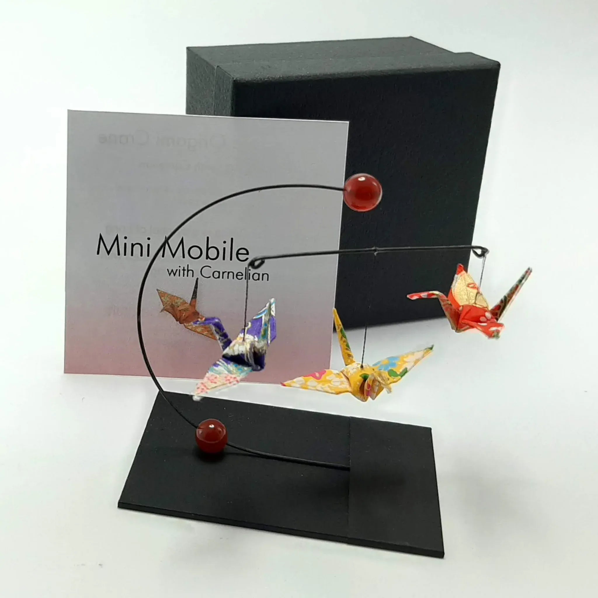 Japanese Papercraft Carnelian | Mini Crane Mobile