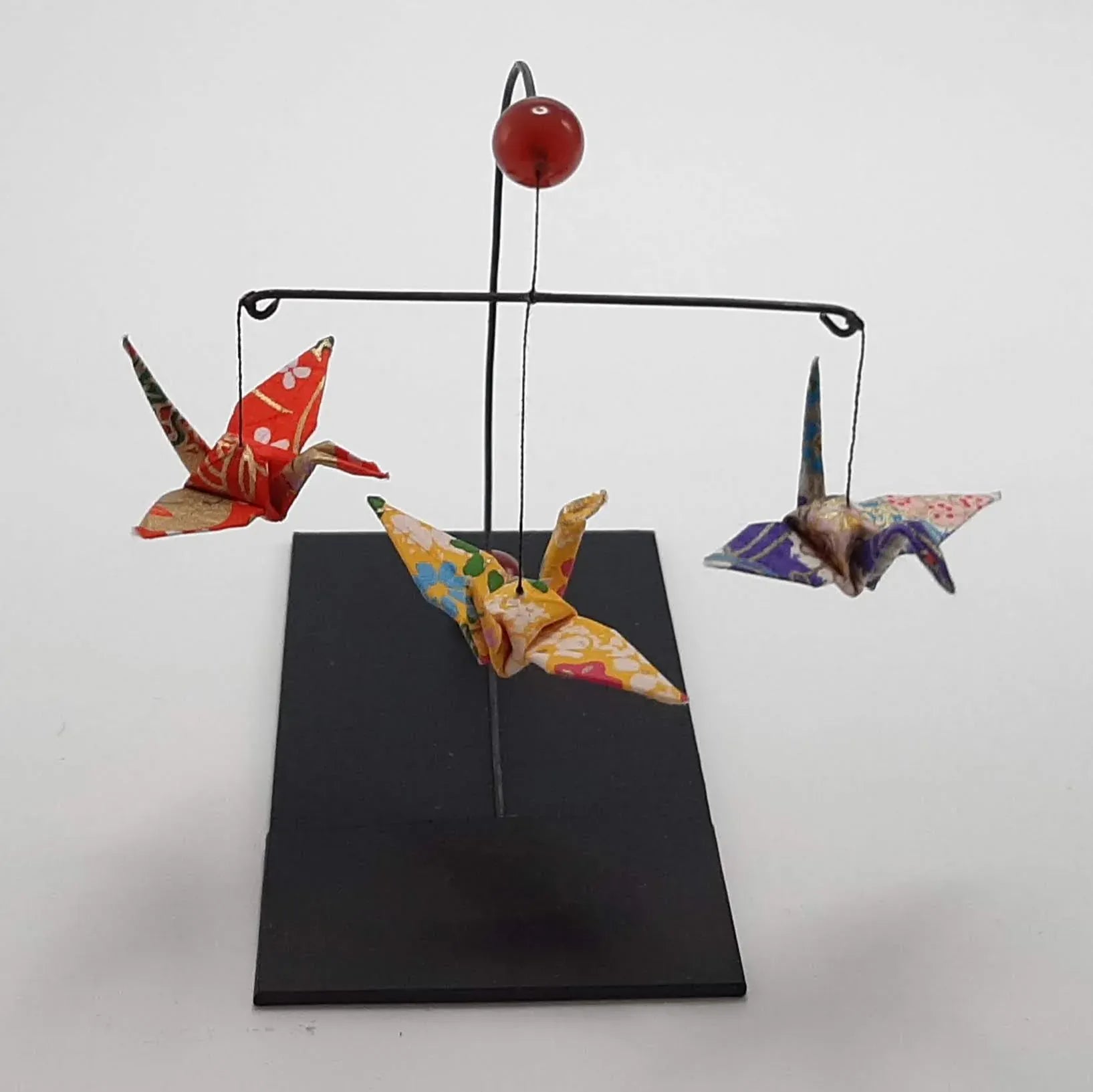 Japanese Papercraft Carnelian | Mini Crane Mobile