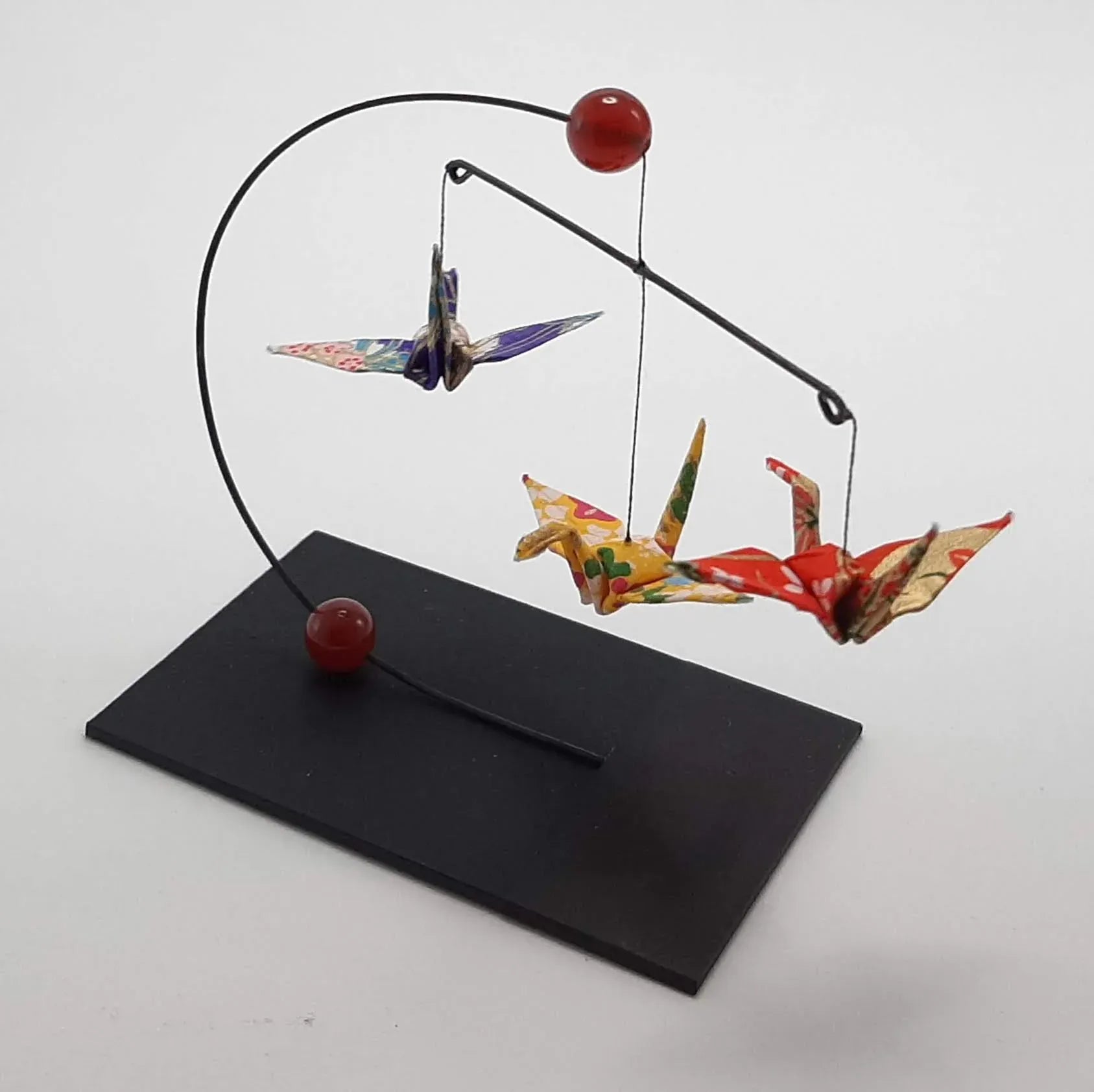 Japanese Papercraft Carnelian | Mini Crane Mobile