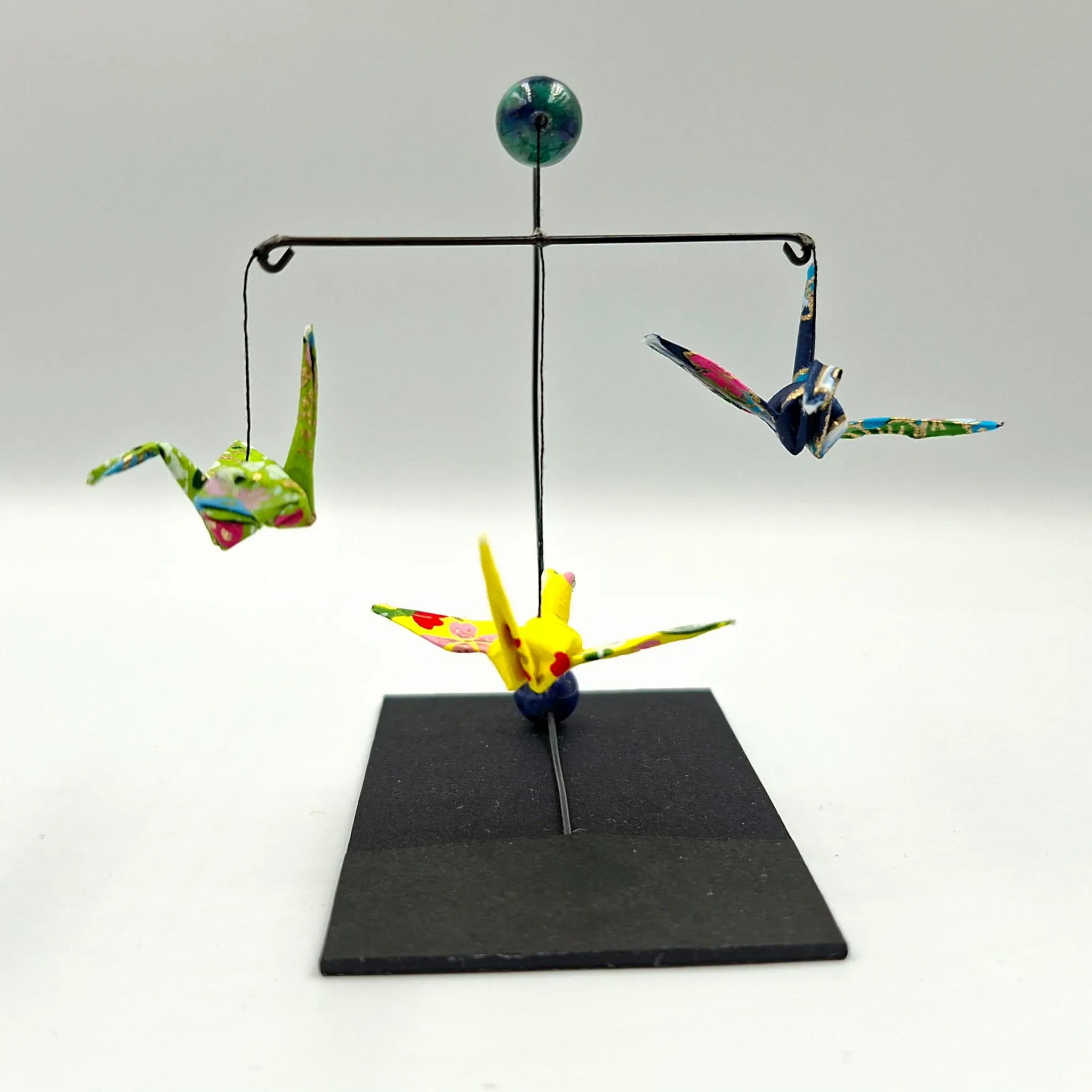 Japanese Papercraft Chrysocolla | Mini Crane Mobile