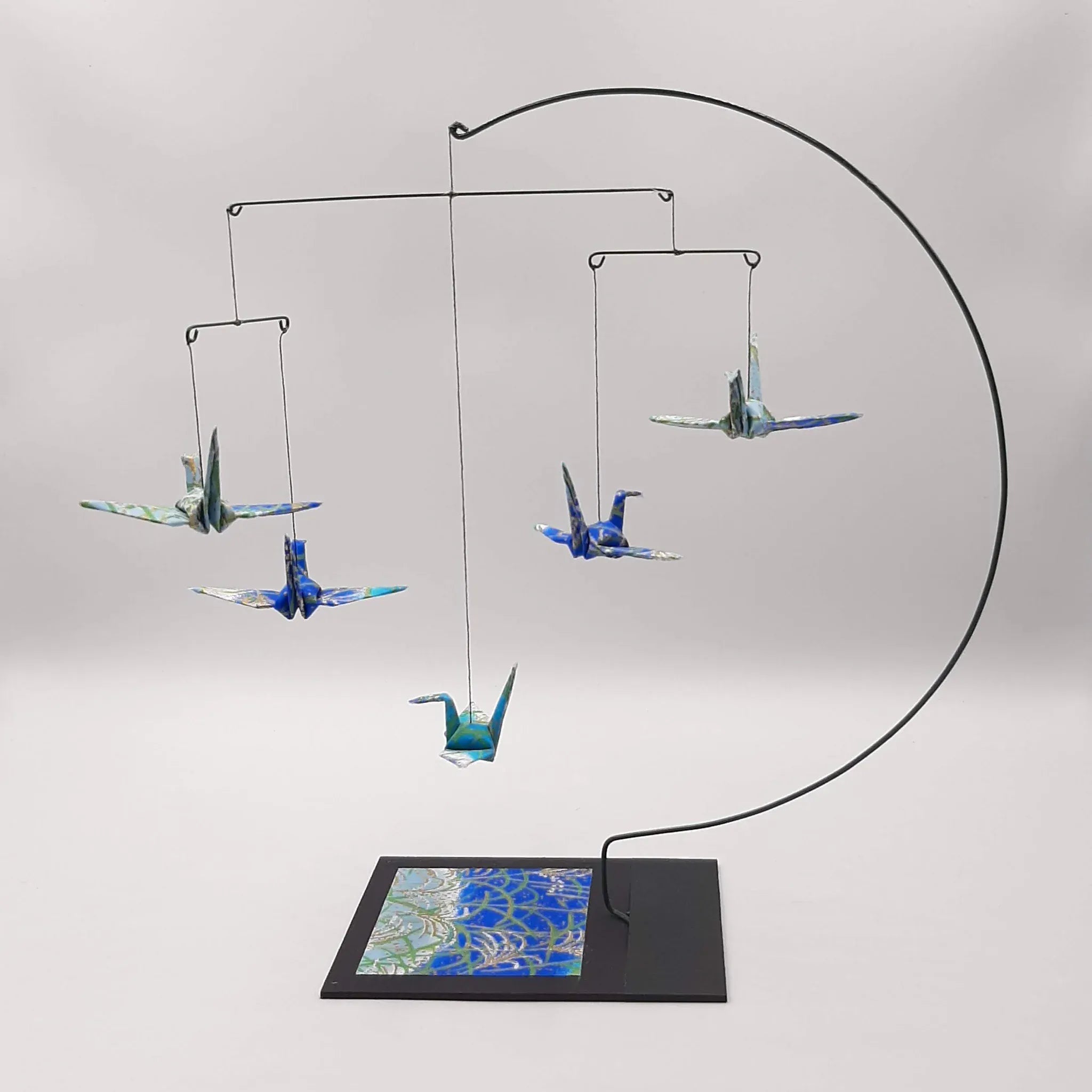 Japanese Papercraft Handmade Origami | Blue Crane Mobile