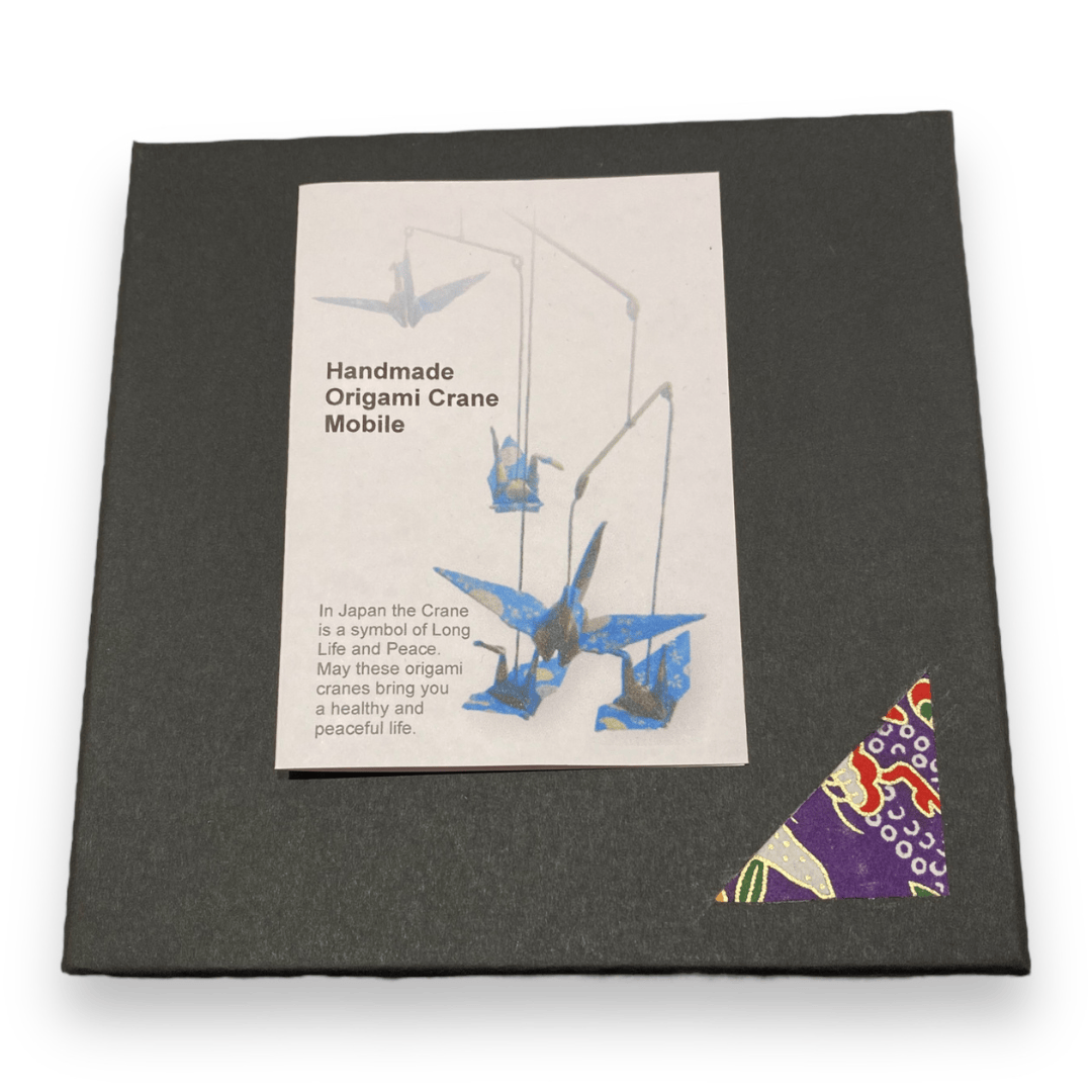 Japanese Papercraft Handmade Origami | Purple Crane Mobile